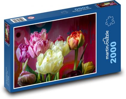Tulpen - Blumen, Garten - Puzzle - 2000 Teile