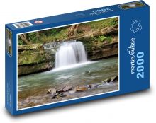 Vodopád - voda, řeka Puzzle 2000 - 90x60 cm