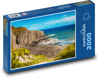 Skalný útes - more, oceán - Puzzle 2000 dielikov, rozmer 90x60 cm 