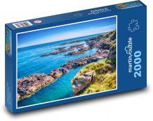 Útes - moře, skály Puzzle 2000 dílků - 90 x 60 cm