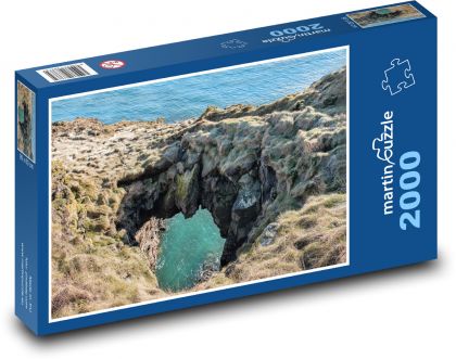 Cave - beach, sea - Puzzle 2000 pieces, size 90x60 cm 
