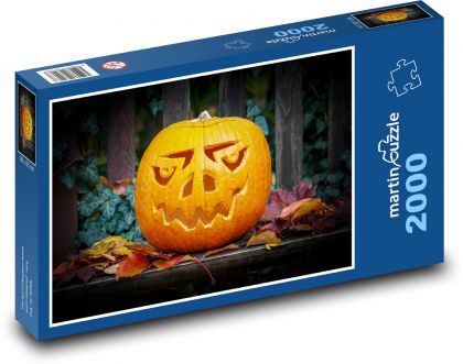 Halloween pumpkin - decoration, autumn - Puzzle 2000 pieces, size 90x60 cm 