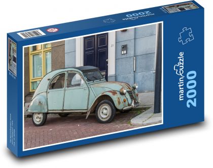 Auto - retro, veterán - Puzzle 2000 dílků, rozměr 90x60 cm