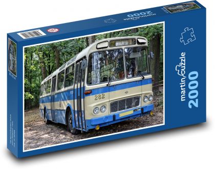 Bus - Karosa, veteran - Puzzle 2000 pieces, size 90x60 cm 