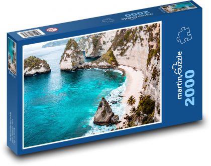 Oceán - pláž, pobřeží  - puzzle 2000 dílků