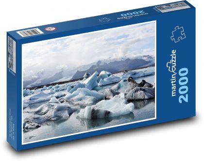 Lodowiec - ocean, morze - Puzzle 2000 elementów, rozmiar 90x60 cm