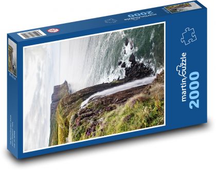 Waterfall - sea, ocean - Puzzle 2000 pieces, size 90x60 cm 