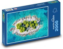 Ostrov - moře, Chorvatsko Puzzle 2000 - 90x60 cm
