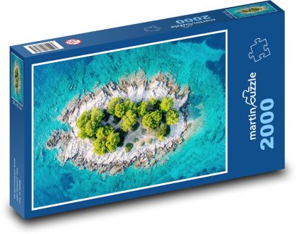 Island - sea, Croatia - Puzzle 2000 pieces, size 90x60 cm 