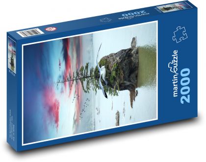 Island - seagull, ocean - Puzzle 2000 pieces, size 90x60 cm 