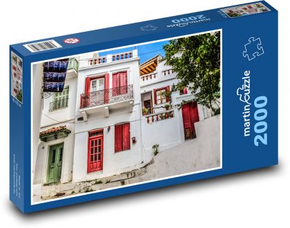 Skopelos - Greece, houses - Puzzle 2000 pieces, size 90x60 cm 