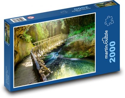 Most - Jaskyňa, Tropický ostrov - Puzzle 2000 dielikov, rozmer 90x60 cm 