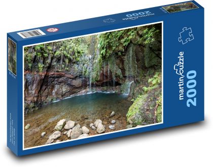 Waterfall - Madeira, Portugal - Puzzle 2000 pieces, size 90x60 cm 