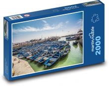 Maroko - łodzie, port Puzzle 2000 elementów - 90x60 cm