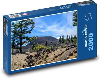 Chinyero - sopka, Tenerife - Puzzle 2000 dílků, rozměr 90x60 cm