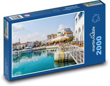 Kypr - Limassol, přístav - Puzzle 2000 dílků, rozměr 90x60 cm