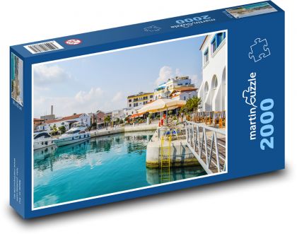 Cyprus - Limassol port - Puzzle 2000 pieces, size 90x60 cm 