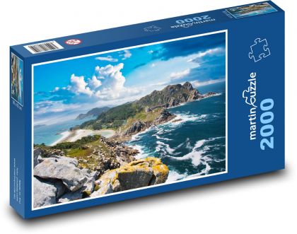 Ostrov Cies - Španělsko, moře - puzzle 2000 dílků