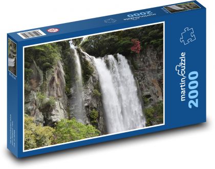 Waterfall - river, nature - Puzzle 2000 pieces, size 90x60 cm 