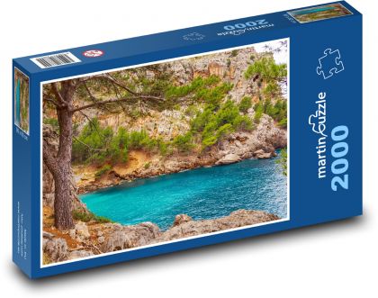 Rzeka - Torrent de Pareis, Majorka - Puzzle 2000 elementów, rozmiar 90x60 cm