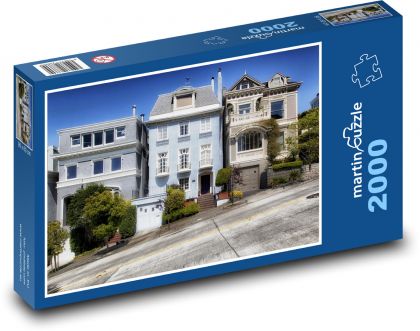 San Francisco - California, homes - Puzzle 2000 pieces, size 90x60 cm 