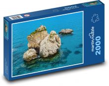 Cypr - skała, morze Puzzle 2000 elementów - 90x60 cm