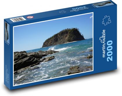 Kostarika - oceán, vlny - Puzzle 2000 dielikov, rozmer 90x60 cm 