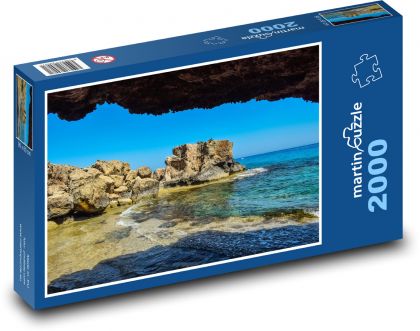 Skalnaté pobrežie - more, skaly - Puzzle 2000 dielikov, rozmer 90x60 cm 