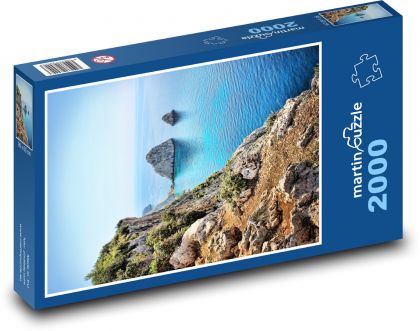 Zakynthos - Řecko, moře - Puzzle 2000 dílků, rozměr 90x60 cm