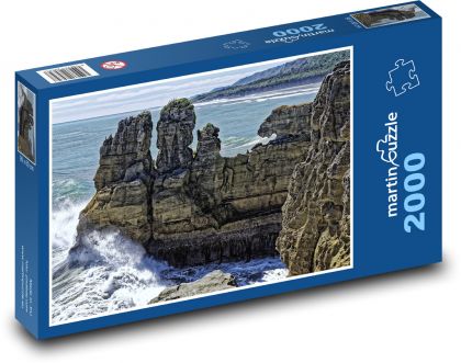 New Zealand - Paparoa National Park, Sea - Puzzle 2000 pieces, size 90x60 cm 