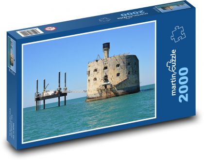 Pevnost boyard - Francie, moře - Puzzle 2000 dílků, rozměr 90x60 cm