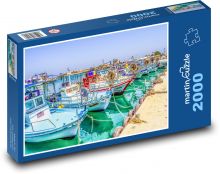 Rybárske lode - prístav, more Puzzle 2000 dielikov - 90 x 60 cm
