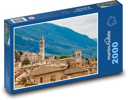 Assisi City, Taliansko - Puzzle 2000 dielikov, rozmer 90x60 cm 
