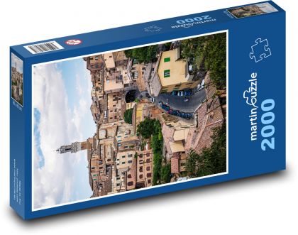Siena - Taliansko, mesto - Puzzle 2000 dielikov, rozmer 90x60 cm 