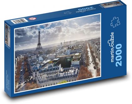 Eiffelova veža - Francúzsko, Paríž - Puzzle 2000 dielikov, rozmer 90x60 cm 