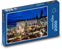 Drezno - Jarmark Bożonarodzeniowy, Niemcy Puzzle 2000 elementów - 90x60 cm