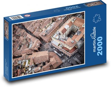 Staré město - domy, architektura - Puzzle 2000 dílků, rozměr 90x60 cm