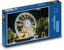 Riesenrad - Nachtleben, Stadt Puzzle 2000 Teile - 90 x 60 cm