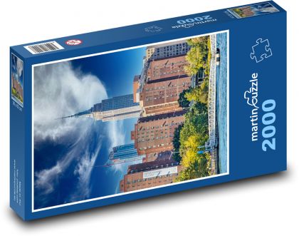 Stadt - Gebäude, Brücke - Puzzle - 2000 Teile