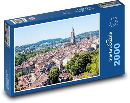 Budynki - miasto, architektura - Puzzle 2000 elementów, rozmiar 90x60 cm