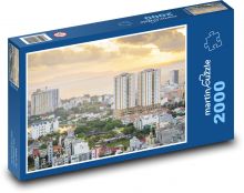 Vietnam - město, řeka Puzzle 2000 - 90x60 cm