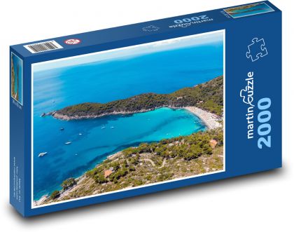Ostrov Elba - Taliansko, more - Puzzle 2000 dielikov, rozmer 90x60 cm 