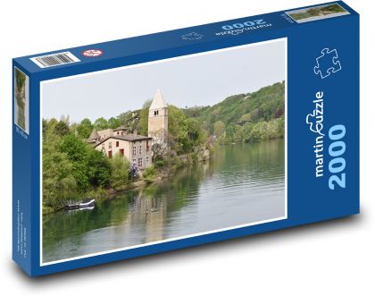 Wyspa Barbe - Francja, Lyon - Puzzle 2000 elementów, rozmiar 90x60 cm