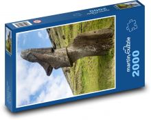 Veľkonočný ostrov - socha, príroda Puzzle 2000 dielikov - 90 x 60 cm