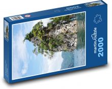 Ostrov - voda, skala Puzzle 2000 dielikov - 90 x 60 cm