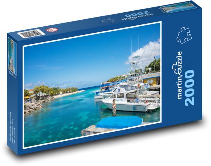 Laguna - Curacao, Ostrov - Puzzle 2000 dílků, rozměr 90x60 cm