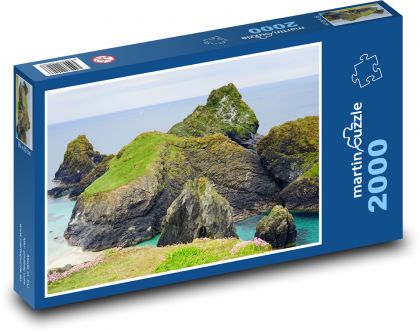 Oceán - skaly, more - Puzzle 2000 dielikov, rozmer 90x60 cm 