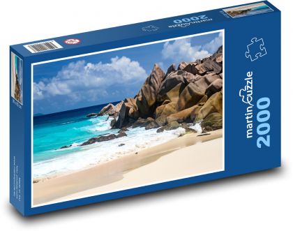 Seysely - La digue, more - Puzzle 2000 dielikov, rozmer 90x60 cm 