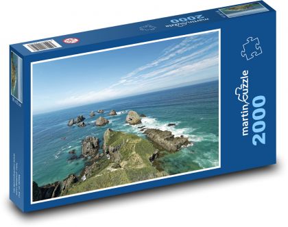 Nugget Point - Nový Zéland, ostrov - puzzle 2000 dílků