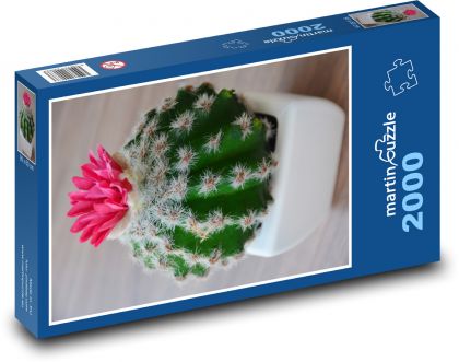 Kaktus - kwiat, kwiat - Puzzle 2000 elementów, rozmiar 90x60 cm